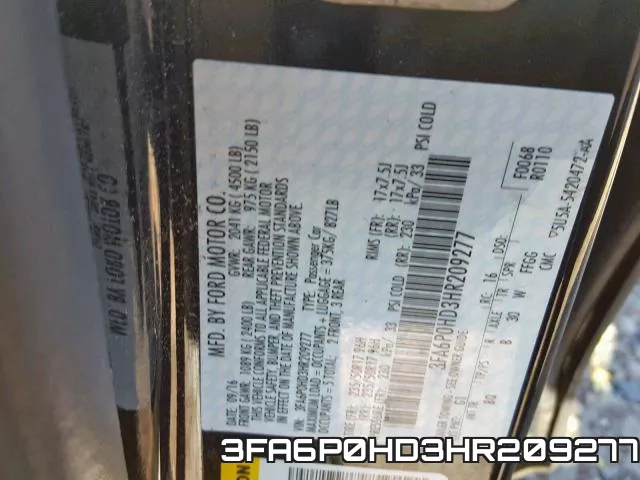 3FA6P0HD3HR209277 фото 2