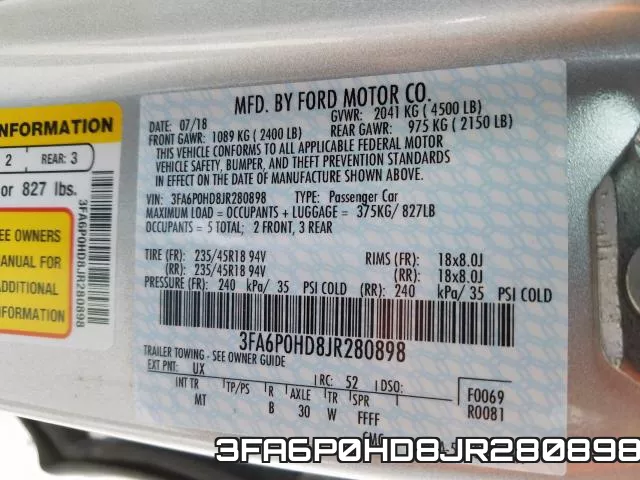 3FA6P0HD8JR280898 фото 2