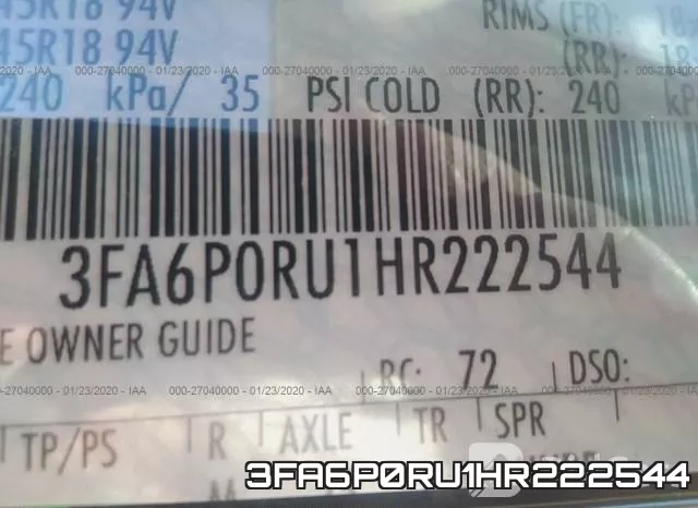 3FA6P0RU1HR222544 фото 10