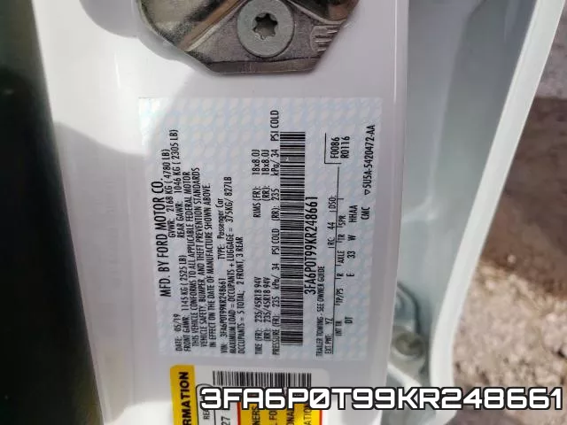 3FA6P0T99KR248661 фото 2