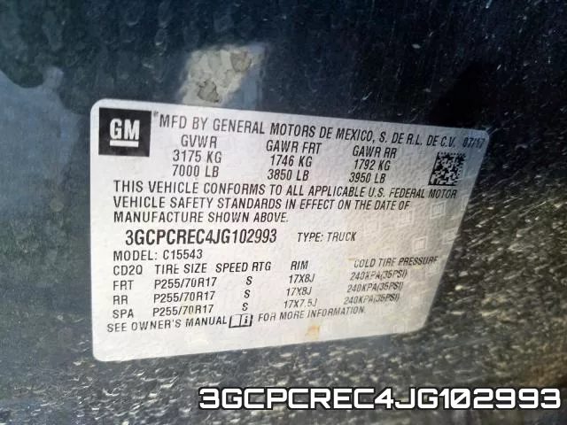 3GCPCREC4JG102993 фото 2