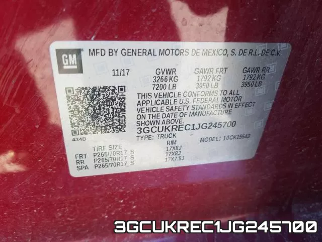 3GCUKREC1JG245700 фото 2