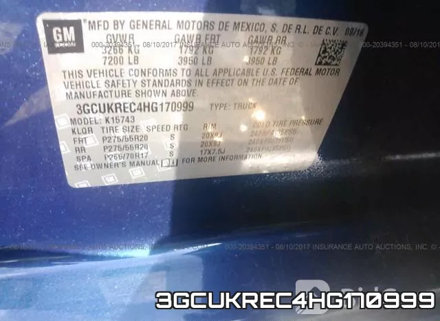 3GCUKREC4HG170999 фото 10