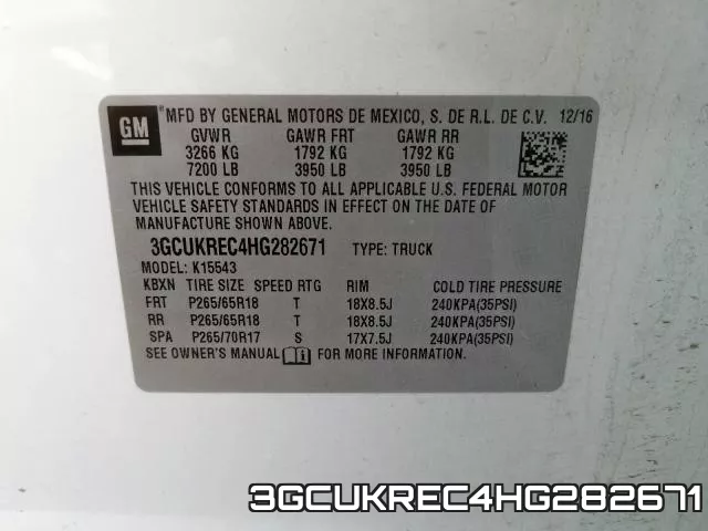 3GCUKREC4HG282671 фото 2