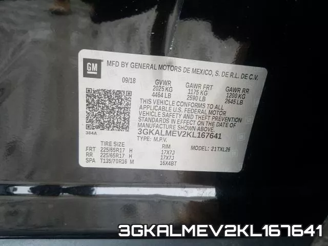 3GKALMEV2KL167641 фото 2