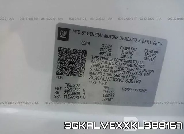 3GKALVEXXKL388167 фото 10
