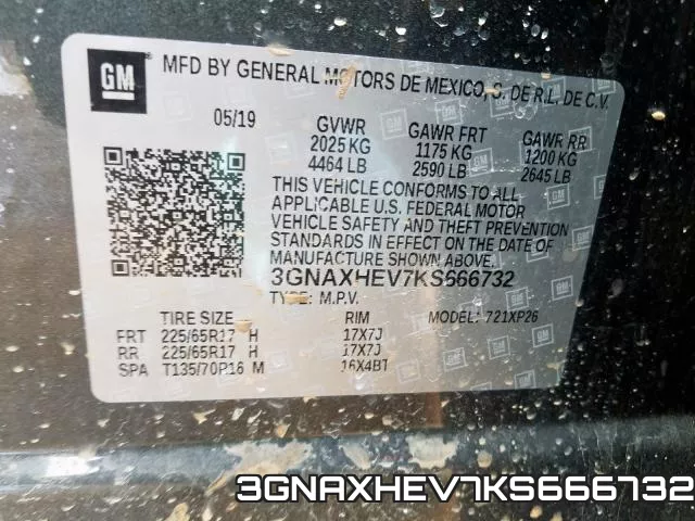 3GNAXHEV7KS666732 фото 2