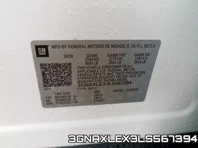 3GNAXLEX3LS567394 фото 2