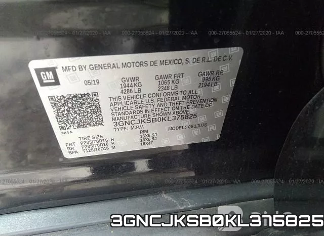 3GNCJKSB0KL375825 фото 10