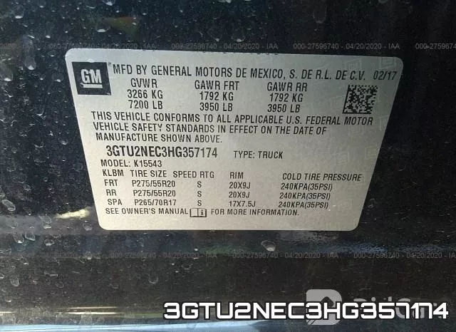 3GTU2NEC3HG357174 фото 10