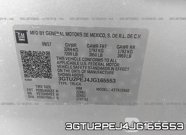 3GTU2PEJ4JG165553 фото 10