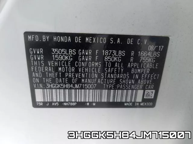 3HGGK5H84JM715007 фото 2