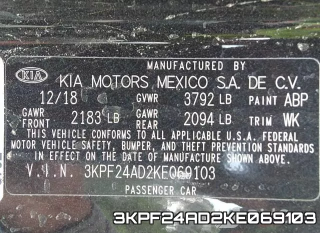 3KPF24AD2KE069103 фото 10