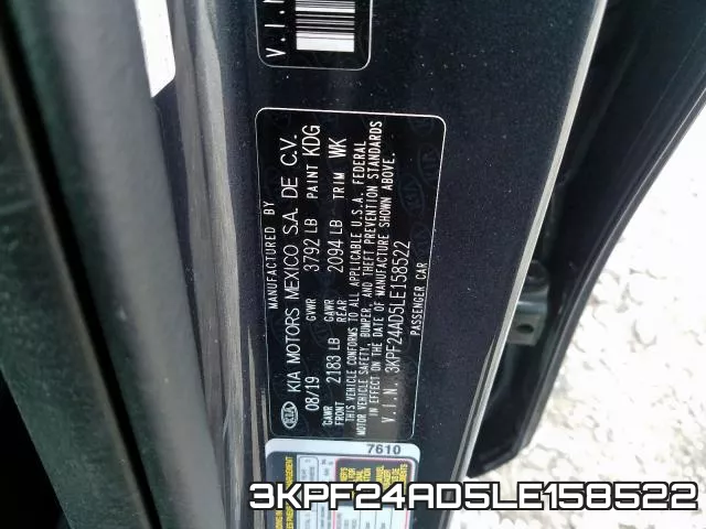 3KPF24AD5LE158522 фото 2