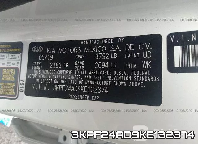 3KPF24AD9KE132374 фото 10