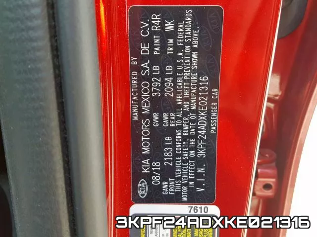 3KPF24ADXKE021316 фото 2