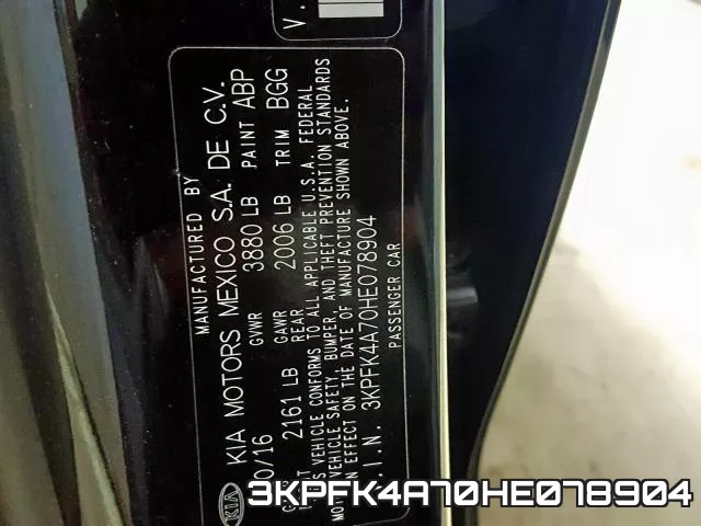 3KPFK4A70HE078904 фото 2