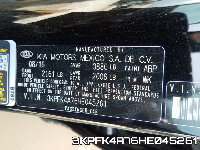 3KPFK4A76HE045261 фото 2