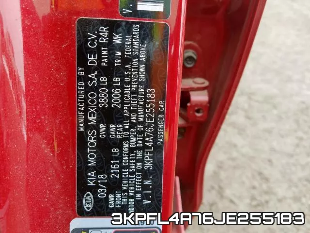 3KPFL4A76JE255183 фото 2