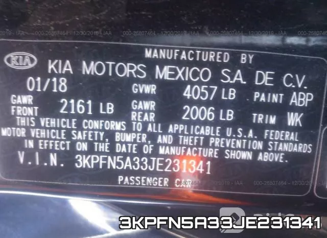 3KPFN5A33JE231341 фото 10