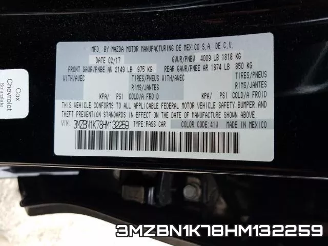 3MZBN1K78HM132259 фото 2