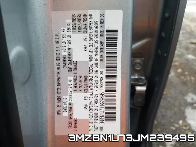 3MZBN1U73JM239495 фото 2