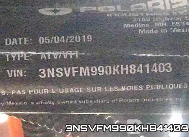 3NSVFM990KH841403 фото 2