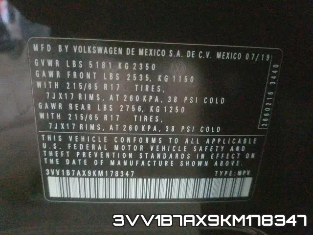 3VV1B7AX9KM178347 фото 2