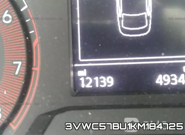 3VWC57BU1KM184725 фото 8