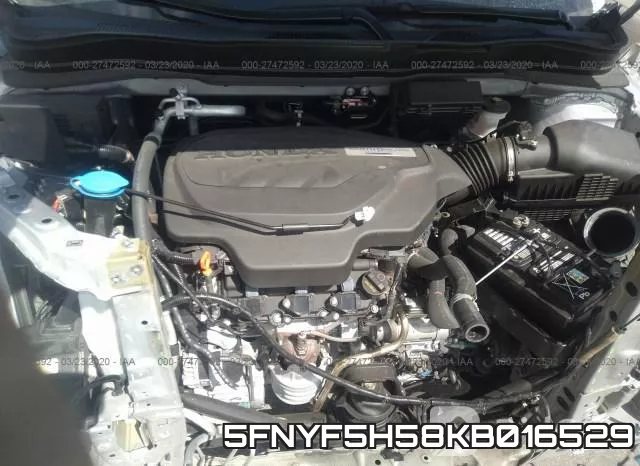 5FNYF5H58KB016529 фото 2