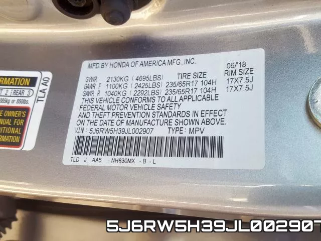 5J6RW5H39JL002907 фото 2