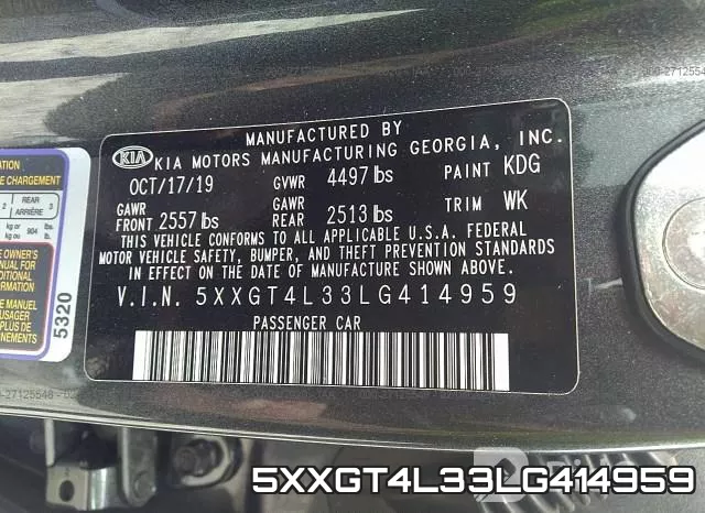 5XXGT4L33LG414959 фото 10