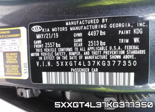 5XXGT4L37KG377350 фото 10