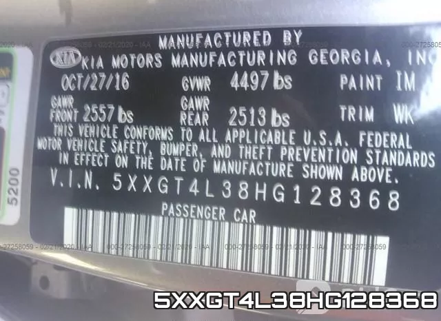 5XXGT4L38HG128368 фото 10