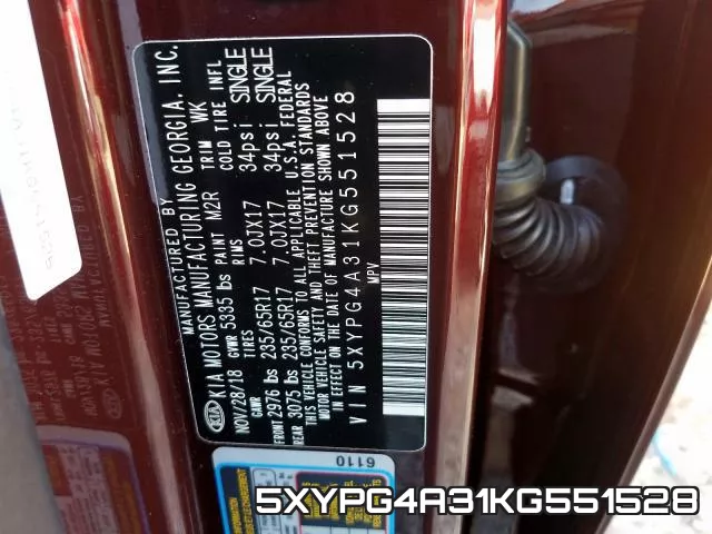 5XYPG4A31KG551528 фото 2