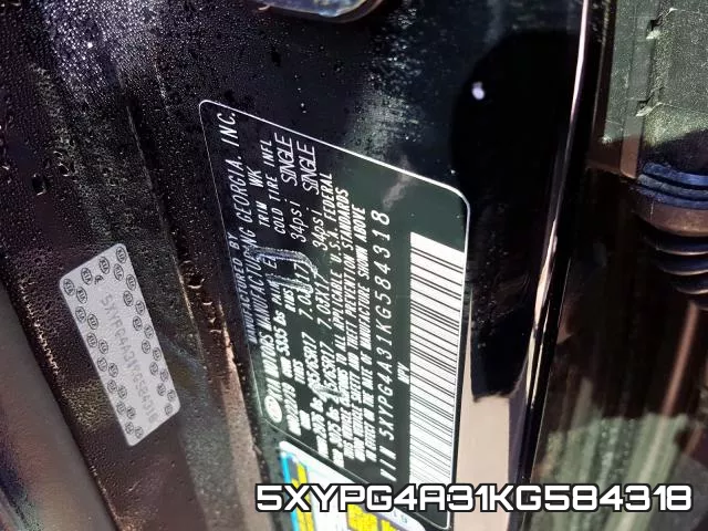5XYPG4A31KG584318 фото 2