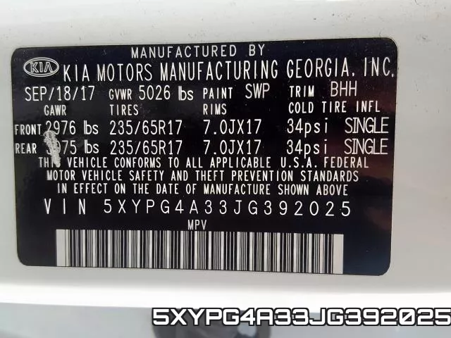 5XYPG4A33JG392025 фото 2