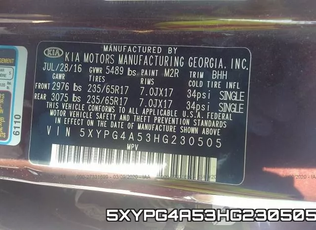 5XYPG4A53HG230505 фото 10