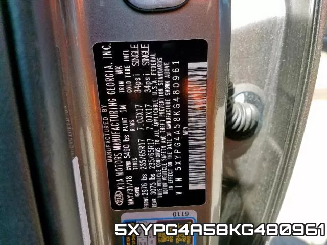 5XYPG4A58KG480961 фото 2