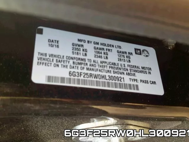 6G3F25RW0HL300921 фото 2