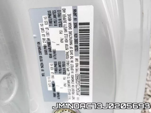 JM1NDAC73J0205693 фото 2