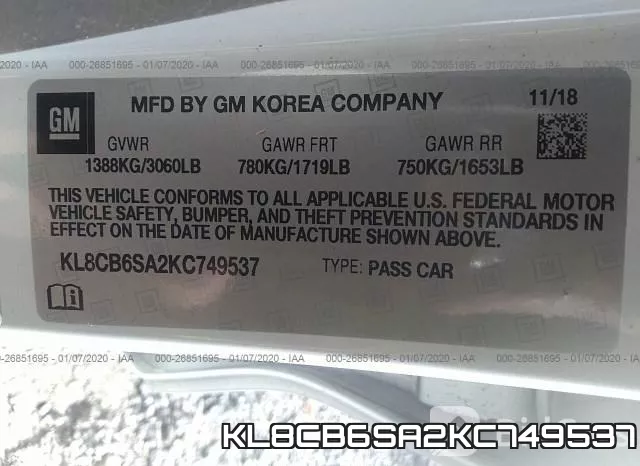 KL8CB6SA2KC749537 фото 10