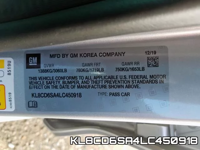 KL8CD6SA4LC450918 фото 2