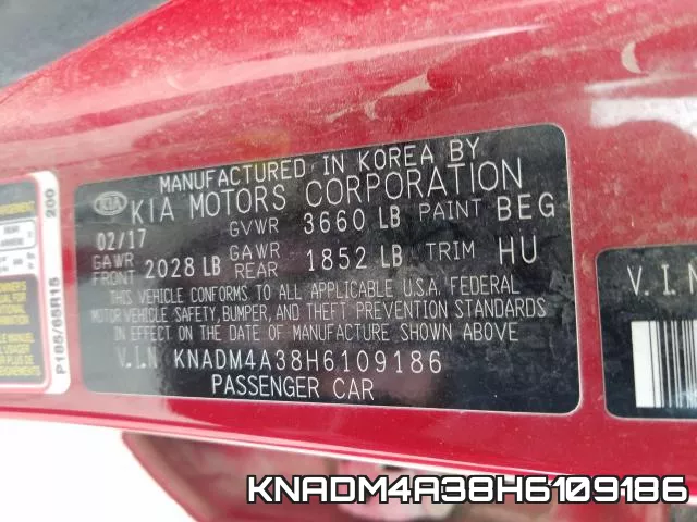 KNADM4A38H6109186 фото 2