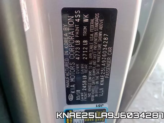 KNAE25LA9J6034287 фото 2