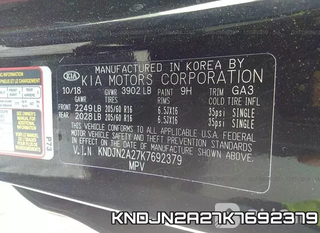 KNDJN2A27K7692379 фото 10