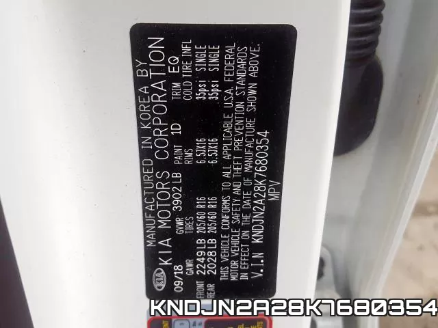 KNDJN2A28K7680354 фото 2