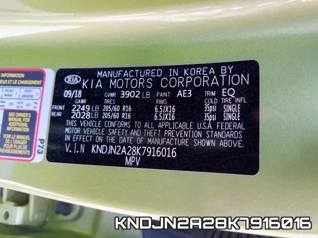 KNDJN2A28K7916016 фото 2