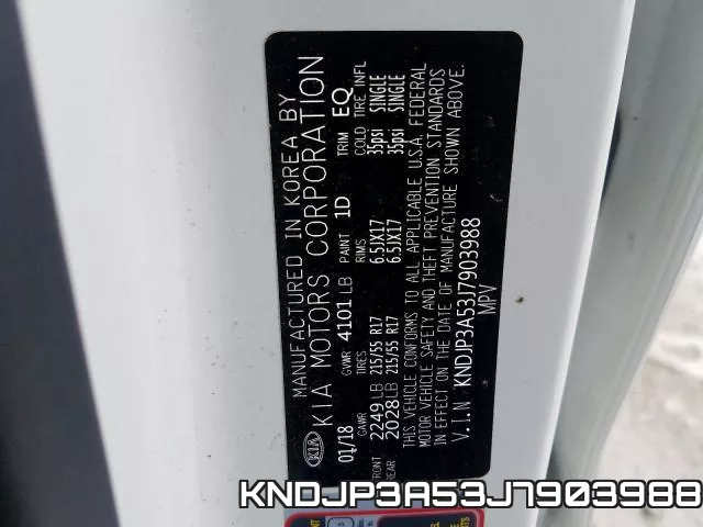 KNDJP3A53J7903988 фото 2