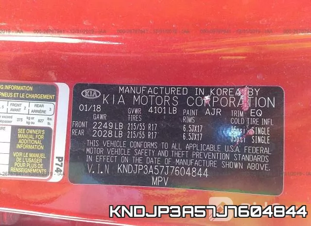 KNDJP3A57J7604844 фото 10